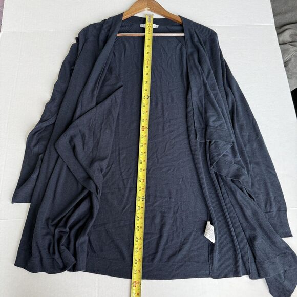 Vince Sweater Womens Medium Merino Wool Blend Open Front Cardigan Layering - Picture 7 of 8